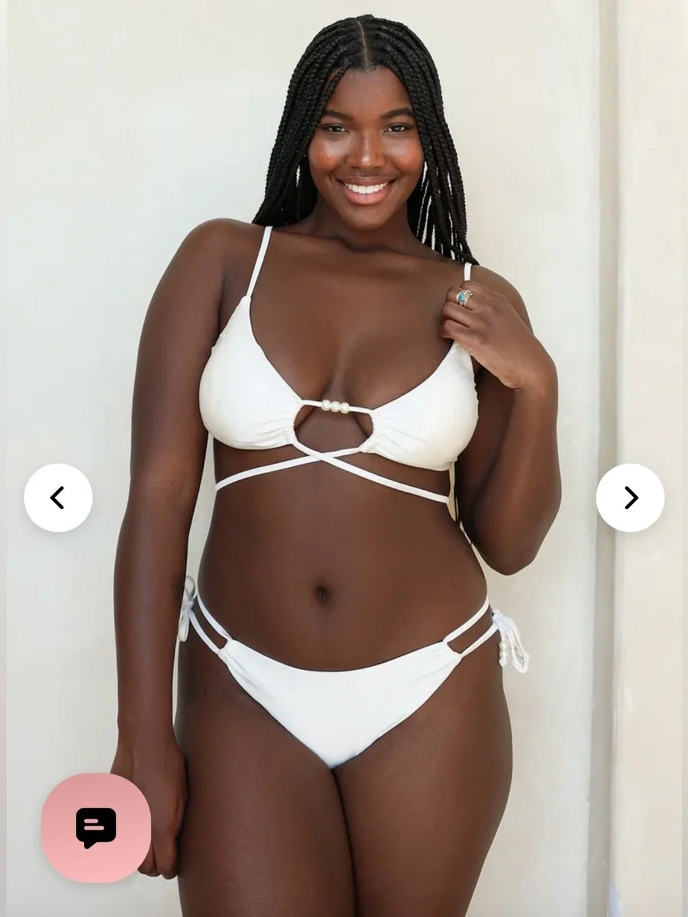 Dippin Daisys White Bikini Set